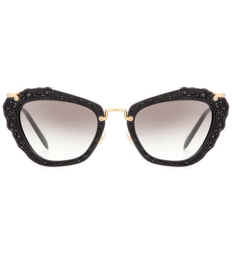 miu miu cat eye black